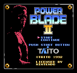 Power Blade 2 (USA) Title Screen